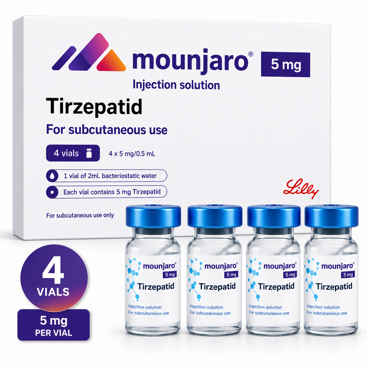 Mounjaro 4x5mg Complete Kit