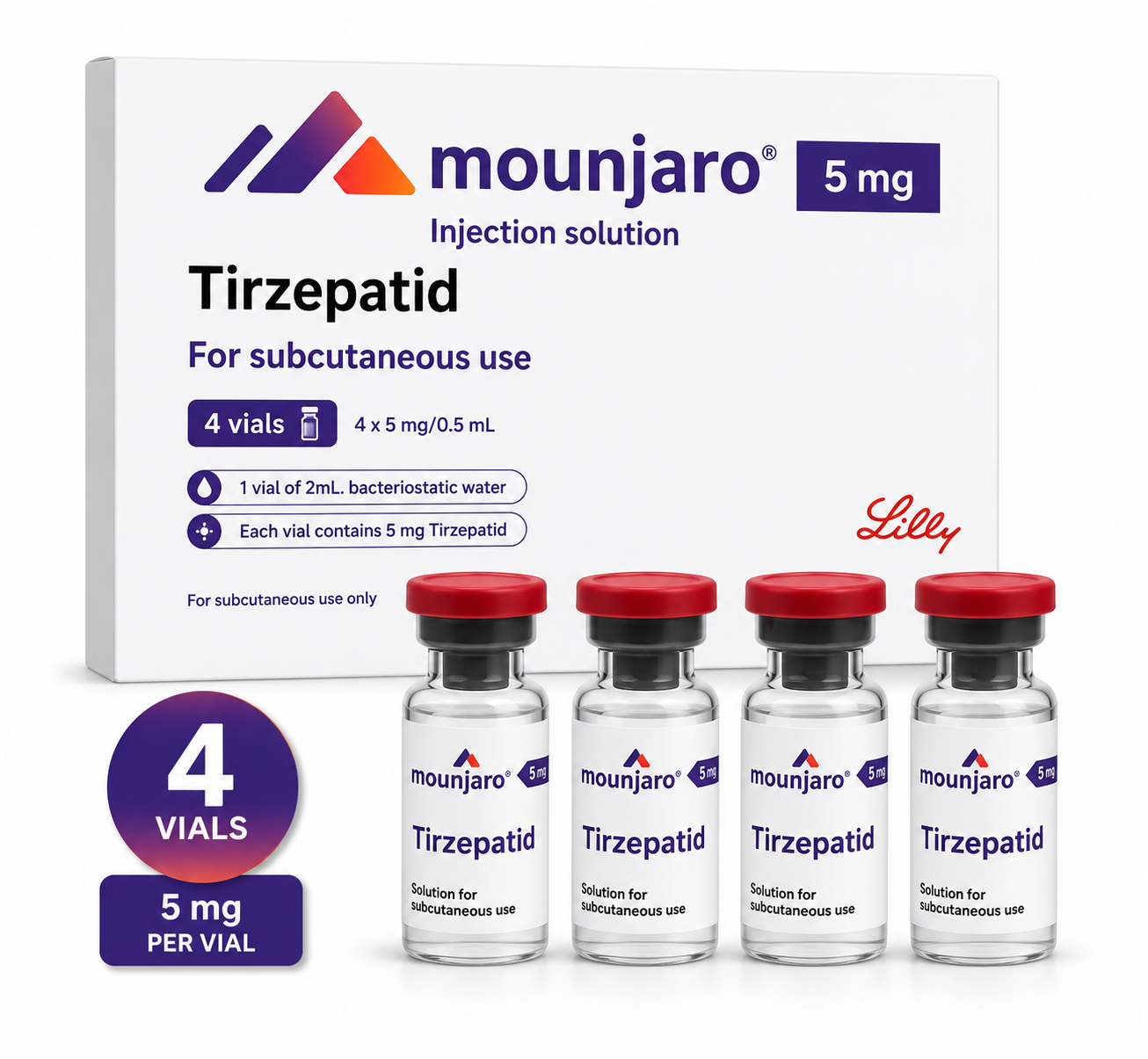 Mounjaro 4x5mg Complete Kit